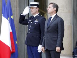 El presidente francés Sarkozy presentó el proyecto de repatriación. EFE  /