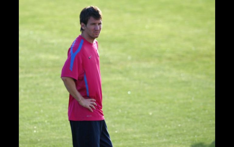 Lionel Messi espera que Sergio Batista se quede como entrenador de la Selección de Argentina. AP  /