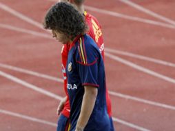 Carles Puyol será baja del Barcelona por alguna semanas. REUTERS  /