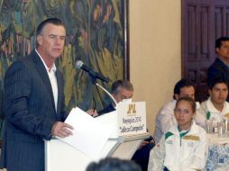 Carlos Andrade Garín, director general de Copag, presentó detalles de los preparativos rumbo a los Panamericanos. MEXSPORT  /