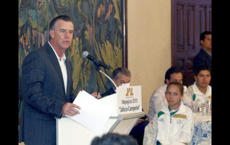 Carlos Andrade Garín, director general de Copag, presentó detalles de los preparativos rumbo a los Panamericanos. MEXSPORT  /