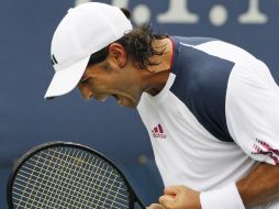 El español Fernando Verdasco celebra el triunfo ante el francés Adrian Mannarino.REUTERS  /