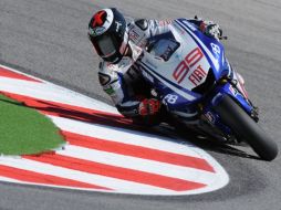 El piloto español Jorge Lorenzo dominó la segunda y última sesión de entrenamientos libres de MotoGP. AFP  /