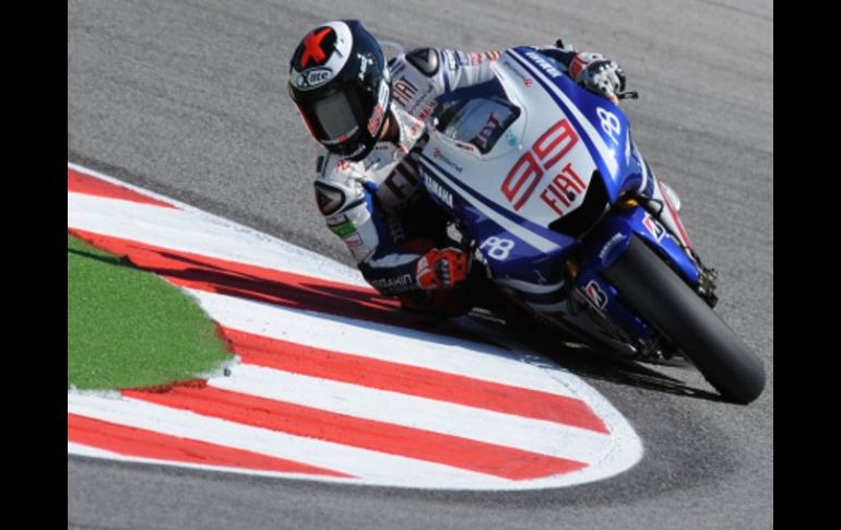 El piloto español Jorge Lorenzo dominó la segunda y última sesión de entrenamientos libres de MotoGP. AFP  /