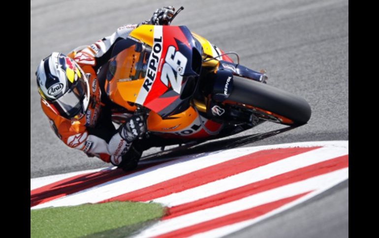 El español Daniel Pedrosa durante la última prueba de Moto GP. REUTERS  /