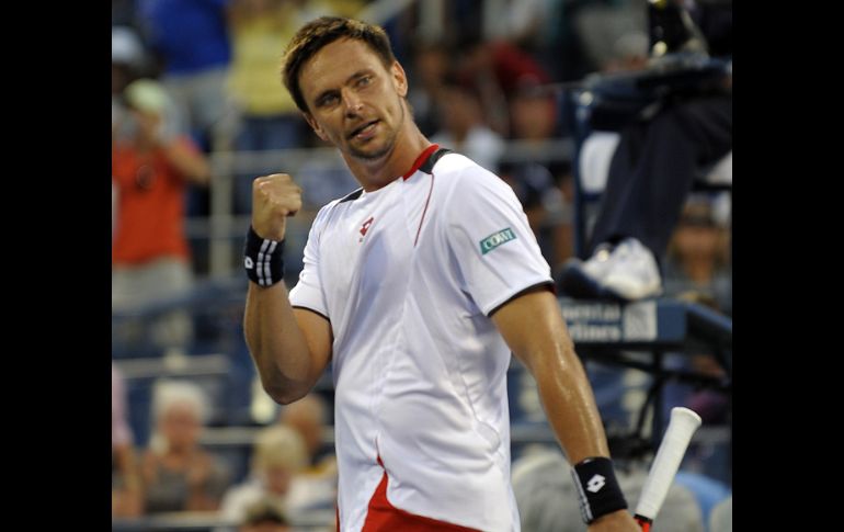 Robin Soderling celebra después de derrotar a Albert Montanes. AFP  /