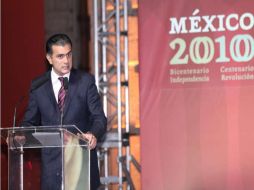 Alonso Lujambio, Secretario de Educación, durante el recorrido hoy en Palacio Nacional, en la ciudad de México. NTX  /