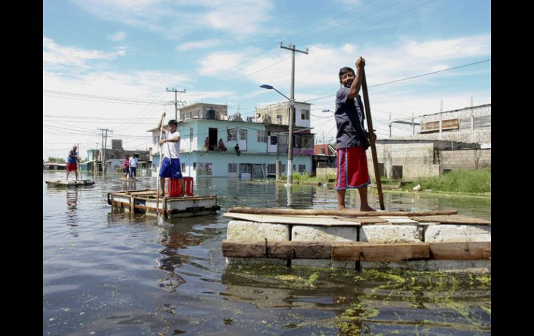 Uno de los estados que presenta severos daños es Tabasco. EFE  /