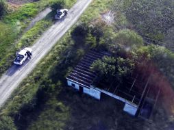 Vista del lugar en San Fernando, Tamaulipas, donde se hallaron los cadáveres de 72 migrantes. AFP  /