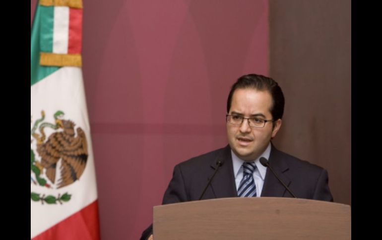 Alejandro Poiré, vocero presidencial en asuntos de  seguridad nacional. EFE  /