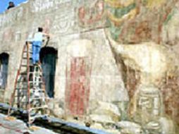 El mural fue pintado hace 70 años. ESPECIAL  /