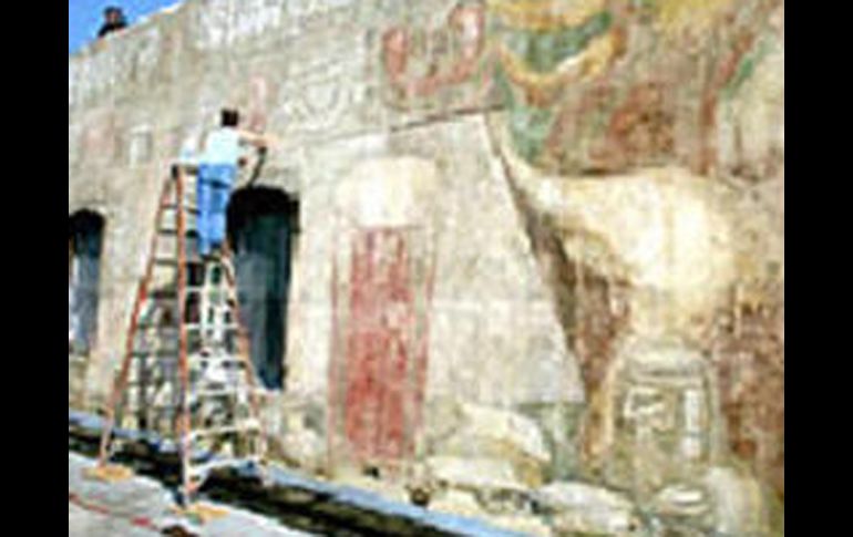 El mural fue pintado hace 70 años. ESPECIAL  /