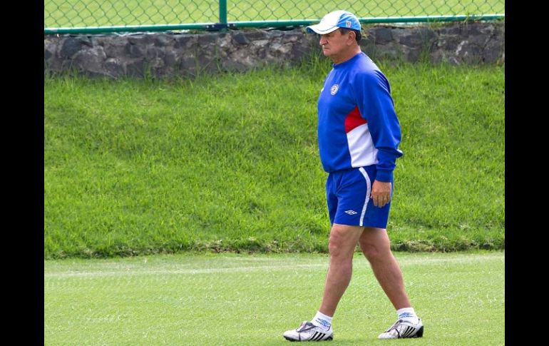 El estratega del Cruz Azul quiere un mejor nivel por parte de su equipo. MEXSPORT  /