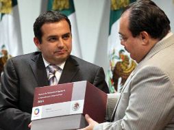 Ernesto Cordero entregó a la Cámara de Diputados el Paquete Económico 2011. NOTIMEX  /