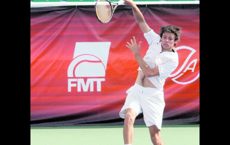 Víctor Romero, actual campeón del Abierto, fue eliminado ayer por el australiano Chris Letcher. EL INFORMADOR  /