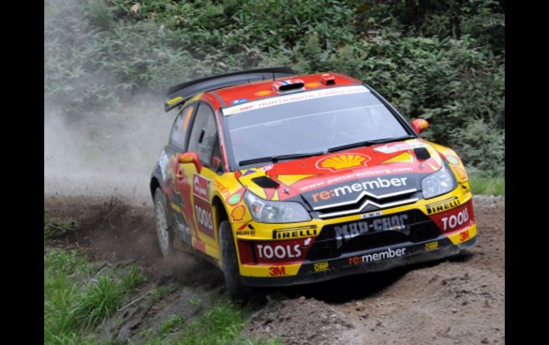 Petter Solberg durante el rally de Japón. AFP  /