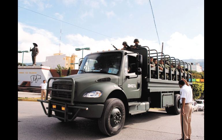 La Secretaria de Seguridad Pública guerrerense anuncia que fuerzas federales reforzarán la vigilancia en ocho municipios. EL UNIVERSAL  /