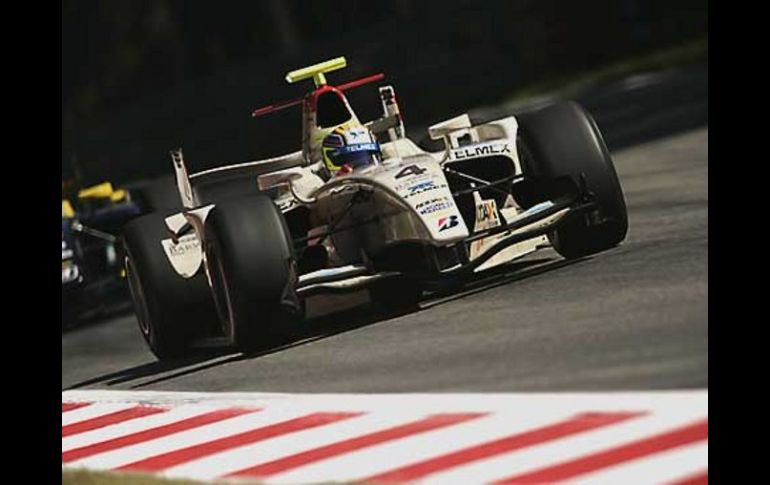 El piloto tapatío Sergio Pérez durante la carrera de Sprint Race del Gran Premio de Italia. ESPECIAL  /