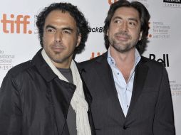 El cineasta mexicano Alejandro González Iñárritu y el actor Javier Bardem. EFE  /