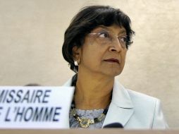 Navi Pillay, criticó las expulsiones de los gitanos y el desmantelamiento de sus campamentos. AP  /