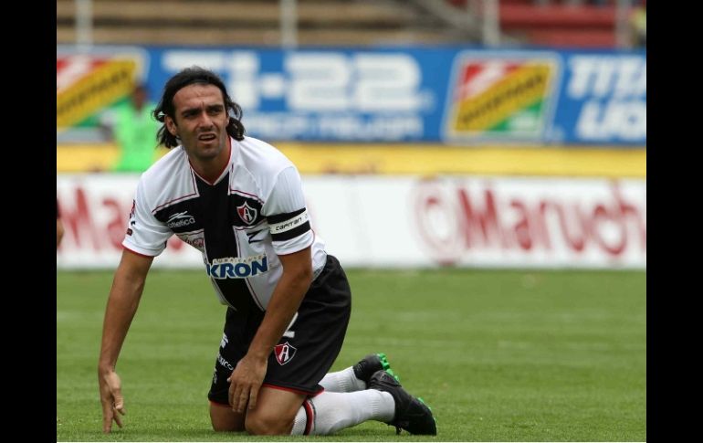 El jugador del Atlas Fabricio Fuentes reconoce los errores del Atlas. MEXSPORT  /