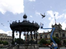 En el Centro Histórico de la ciudad ya comienzan los preparativos para el festejo del Bicentenario. M. FREYRÍA  /