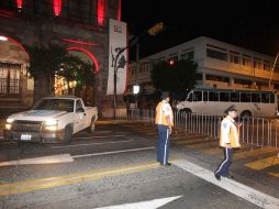 Desde anoche se registró el cierre de la avenida Alcalde, en el Centro Histórico tapatío. ARCHIVO  /