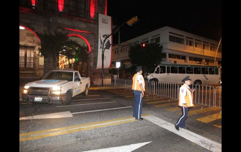 Desde anoche se registró el cierre de la avenida Alcalde, en el Centro Histórico tapatío. ARCHIVO  /