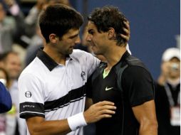 Djokovic acepta su derrota y felicita a Nadal por su nuevo logro. AFP  /