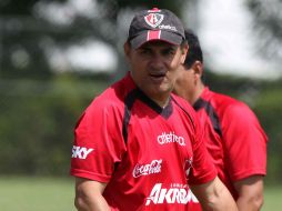 El técnico de Atlas, José Luis Mata, en el enternamiento del día de hoy. MEXSPORT  /