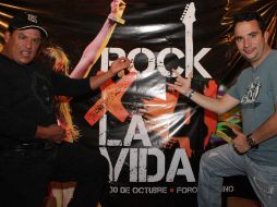 Fernando Chávez y Alejandro Tavares quieren que el mensaje de Rock x la vida llegue lo más lejos posible. A. CAMACHO  /