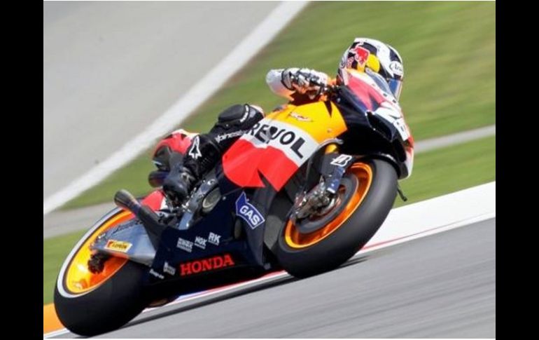 Daniel Pedrosa espera dar una buena carrera en el GP de Aragón. AP  /