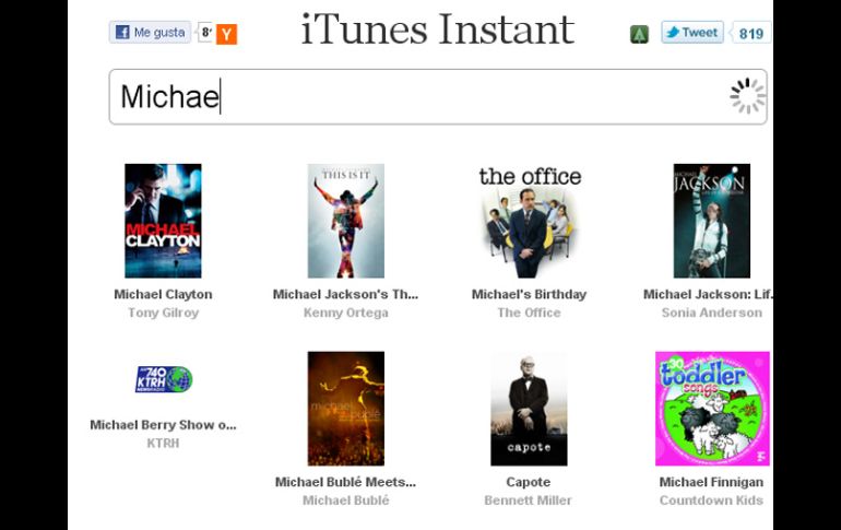 iTunes Instant se basa en el mismo principio que Google Search. ESPECIAL  /