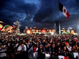 Aspecto del Zócalo capitalino, previo al Grito de Independencia en el marco de la celebración del Bicentenario. EL UNIVERSAL  /