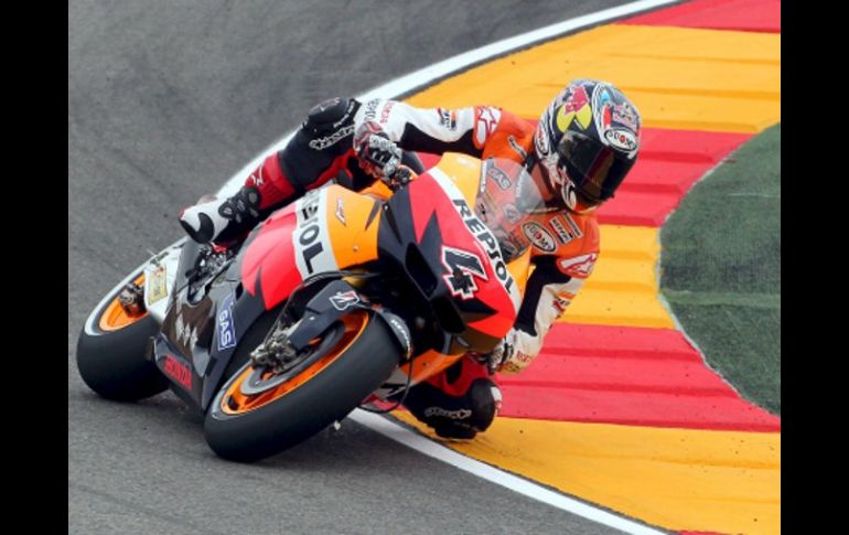 Daniel Pedrosa dominó las primeras sesiones de entrenamientos libres en Aragón. EFE  /