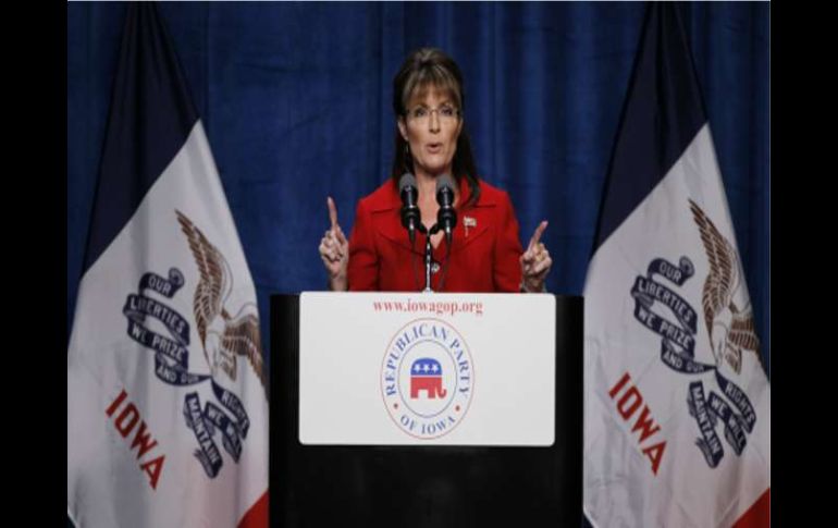 Palin se ha desplazado a Iowa para participar hoy en una importante cena de recaudación de fondos. AP  /