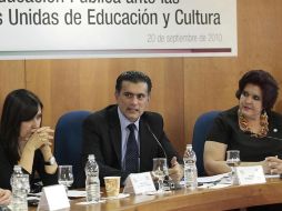 Alonso Lujambio, secretario de Educación Pública, destacó los avances del sistema educativo nacional en todos los niveles. EL UNIVERSAL  /