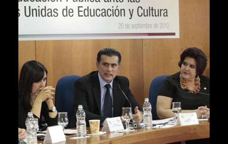 Alonso Lujambio, secretario de Educación Pública, destacó los avances del sistema educativo nacional en todos los niveles. EL UNIVERSAL  /