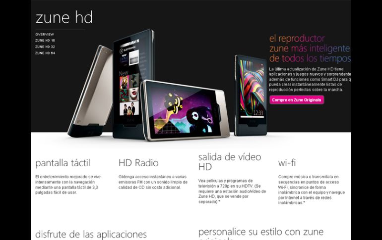 El software de Zune también servirá para sincronizar el Windows Phone 7 con el ordenador personal. ESPECIAL  /