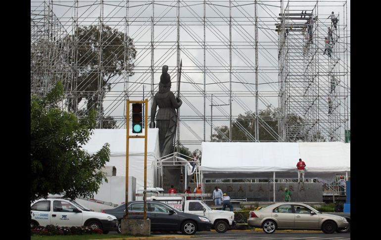 Así luce la Glorieta Minerva a unos días de albergar Jaliso en Vivo 2010. A. HINOJOSA  /