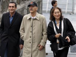 El actor Daniel Martínez, el director Felipe Cazals y Marina Stavenhagen, titular del Instituto Mexicano de la Cinematografía. NTX  /