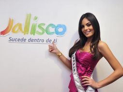 Jimena Navarrete, actual Miss Universo, visitó el stand de Jalisco en la FITA. EL UNIVERSAL  /