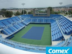 El Estadio Panamericano de Tenis tiene una capacidad para dos mil 558 espectadores. ESPECIAL  /