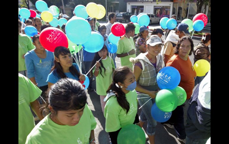 Los participantes se dieron cita en el cruce de las avenidas Juárez y Federalismo. E. BARRERA  /