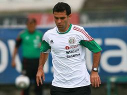 Rafael Márquez durante un entrenamiento con el Tri. MEXSPORT  /