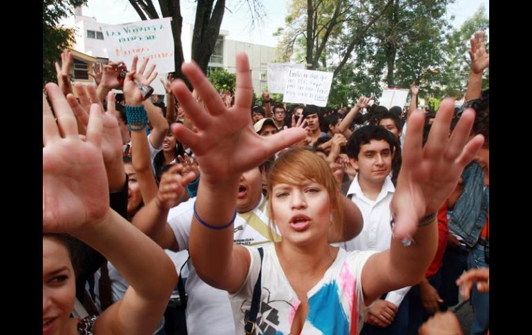 Para la megamarcha de hoy, se espera la asistencia de por lo menos 50 mil personas. A. GARCÍA  /