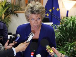 La comisaria de Justicia, Viviane Reding hizo el anuncio. REUTERS  /