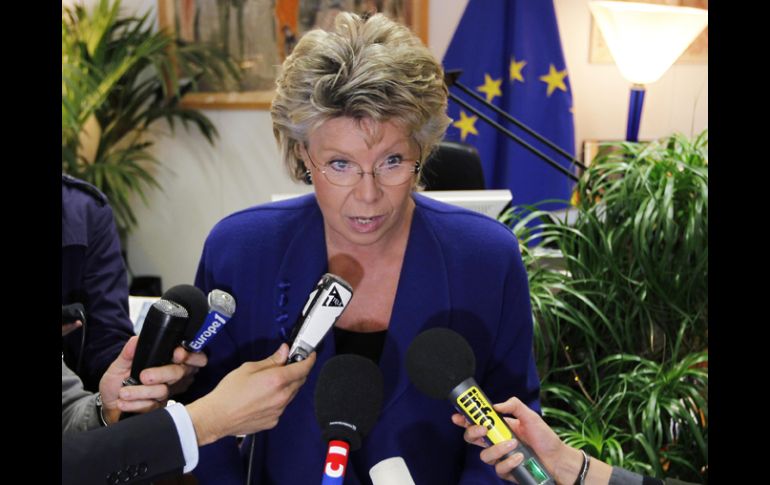 La comisaria de Justicia, Viviane Reding hizo el anuncio. REUTERS  /