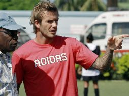 El centrocampista inglés David Beckham, del Galaxy. AP  /