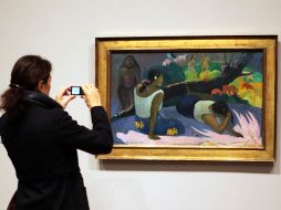 ''Palabras del Diablo o reclinables Mujeres tahitianas'', obra del artista francés Paul Gauguin. AP  /